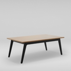 FIN M table, wooden base
