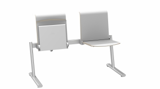 TWO-SEAT BENCH WITH SELF RETURN MECHANISM